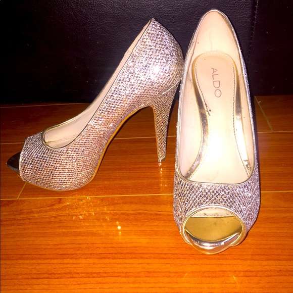 Stunning Sparkly Aldo Pageant Heels (Size 7.5) - Picture 1 of 4
